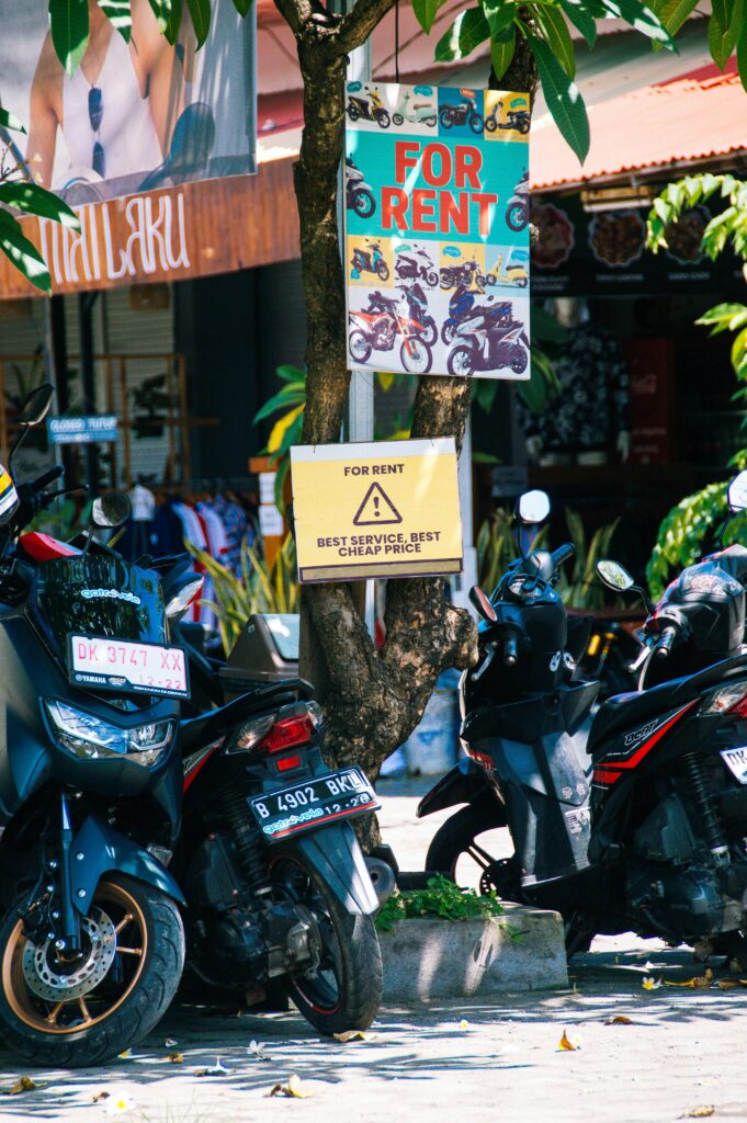 thuê xe máy ở Bali