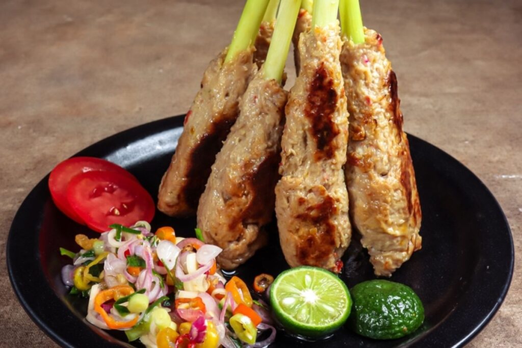 sate lilit khám phá ẩm thực bali Sate lilit